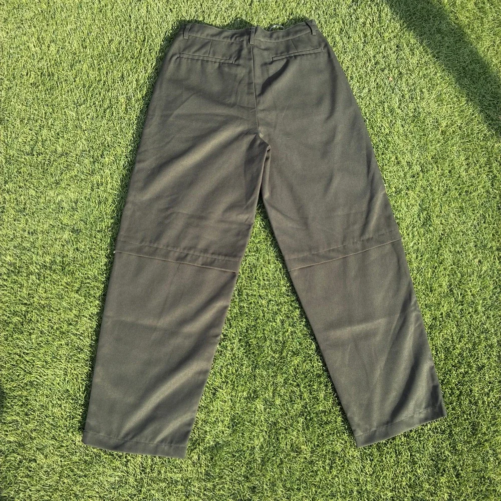 MNML Mens Black Layered Seam D-Ring Straight Leg Streetwear Pants Size S